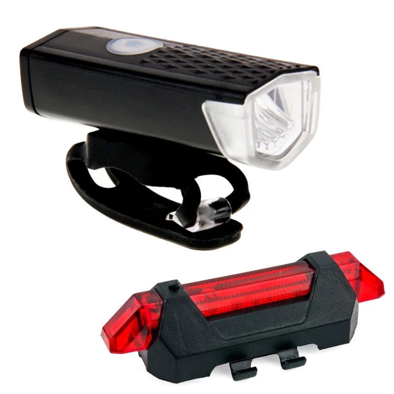 چراغ جلو و عقب دوچرخه مدل شارژی 200 لومن کد 760