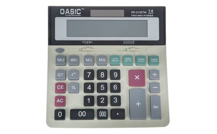ماشین حساب کاسیک مدل DR-2130TW