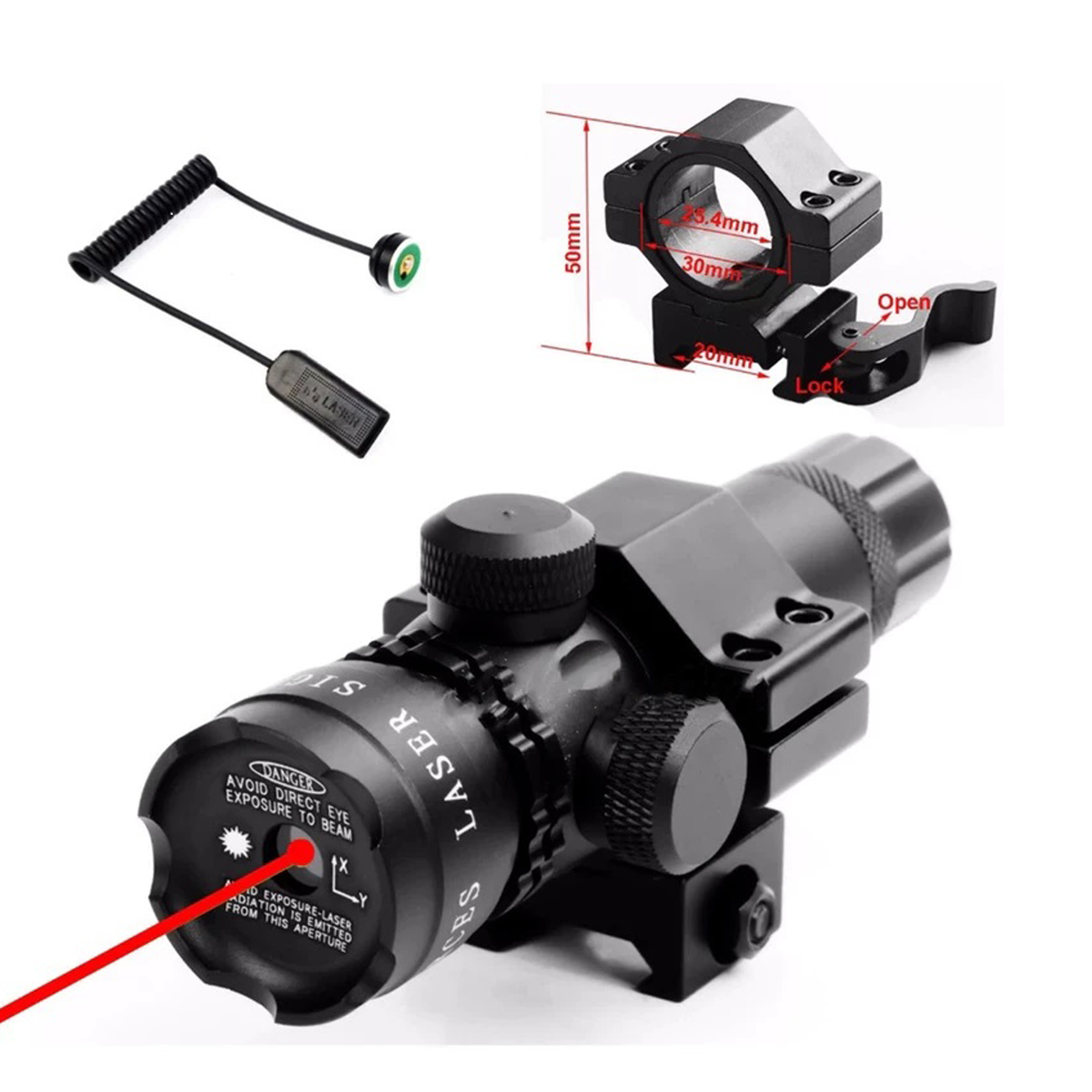لیزر تفنگ اسمال سان مدل ZY-803R مجموعه 7 عددی