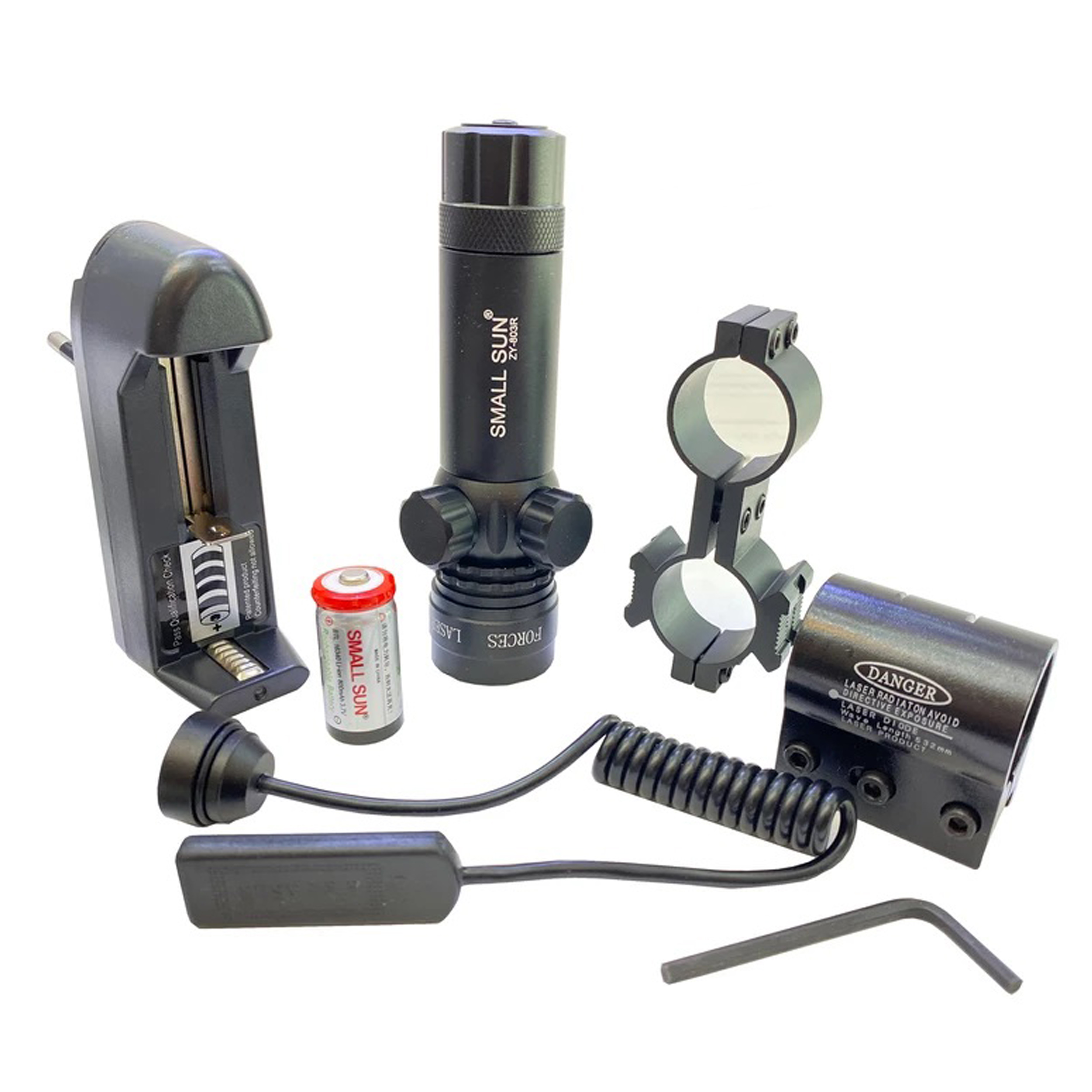 لیزر تفنگ اسمال سان مدل ZY-803R مجموعه 7 عددی