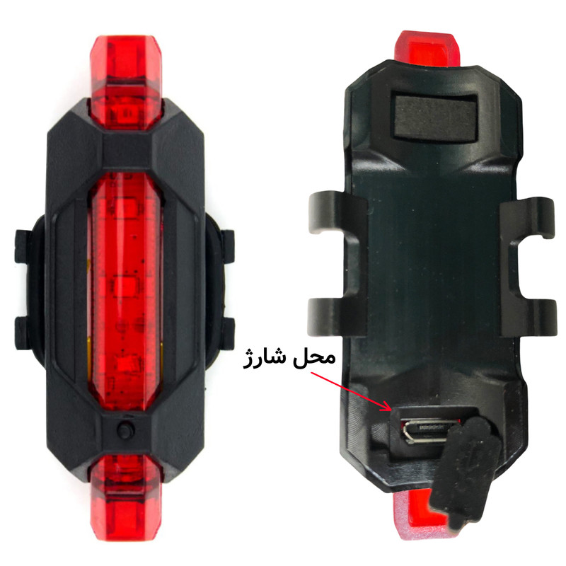 چراغ جلو و عقب دوچرخه مدل شارژی 200 لومن کد 760